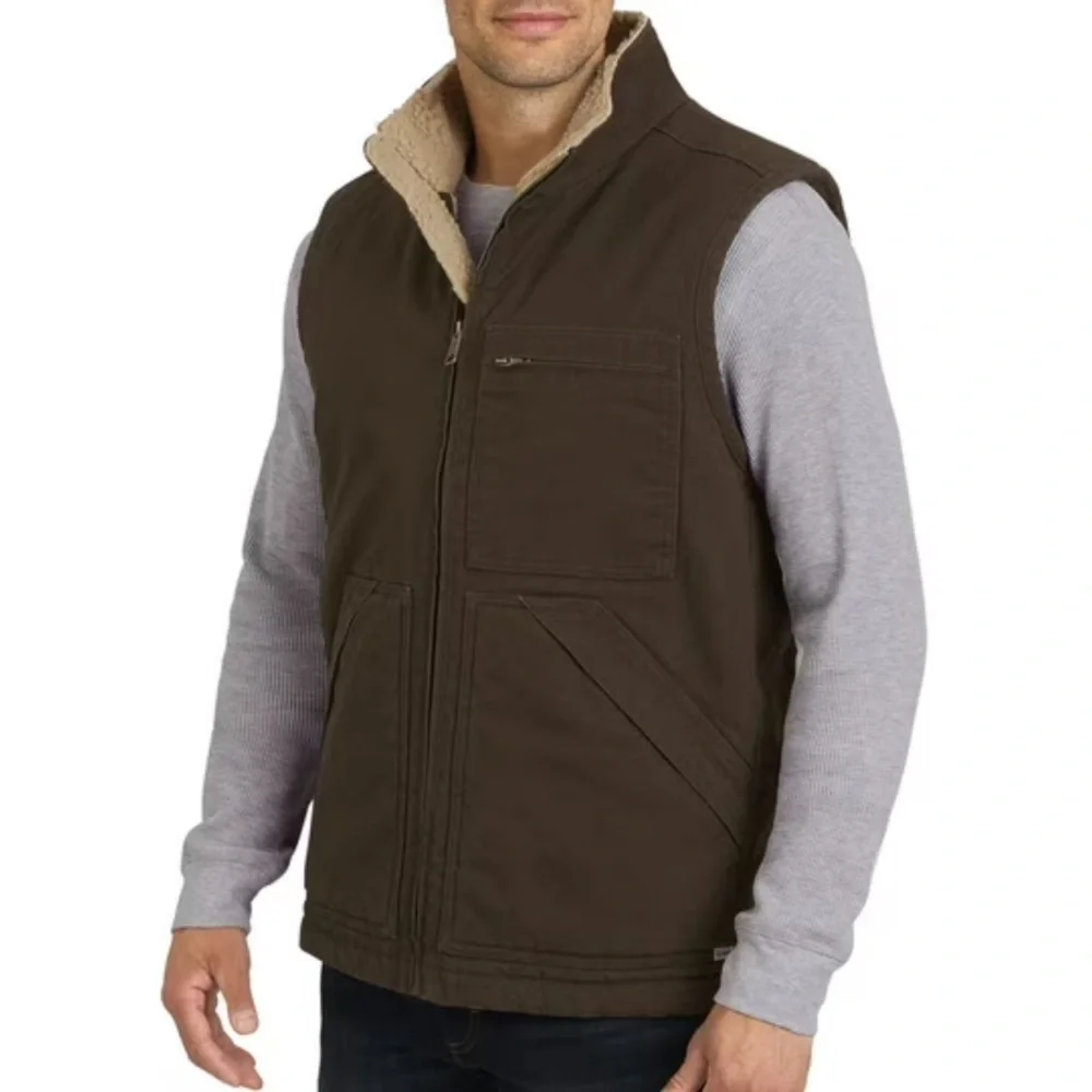 LEE sherpa lined workwear vest